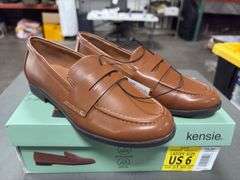 (2) Kensie Women’s Padded Gitty Loafers  (Brown Sizes 6 and 7.5)