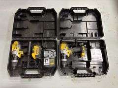 (2) DeWalt Cordless 20v Max XR Hammer Drill/Driver Kits w/ Battery & Charger *Tested/Works