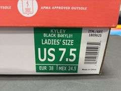 (4) JBU Womens Heeled Slip-On Clogs (Black Size 6/ 7.5/ 10)