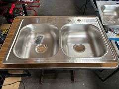 Elkay Delton Stainless Steel Drop-In Double Bowl Kitchen Sink - 22" x 33"