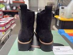 (2) Kensie Kayla B Heeled Chelsea Boots (1 Black Size 8 & 1 Brown Size 7)