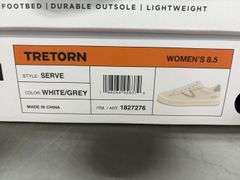 (2) Tretorn Women’s ‘Serve’ Memory Foam Sneakers (White Size 8.5)
