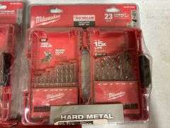 Milwaukee 16ga Nibbler, 23pc Cobalt Drill Bit Set, 23pc Titanium Drill Bit Set & Quik Lok 5-1/2" Extension