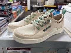 (3) Mens Hurley Shoreline Sneaker (Black Size 8/ 10/ 12) & (1) Women’s Hurley Castaic (Beige Size 9)