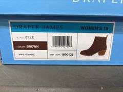 (2) Draper James Women’s Heeled Boots (Black & Brown Size 10)