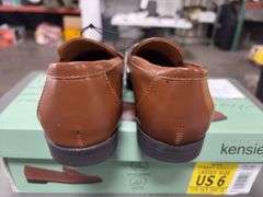 (2) Kensie Women’s Padded Gitty Loafers  (Brown Sizes 6 and 7.5)