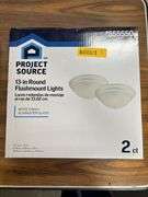 Project Source 13" Round Flushmount Lights, 15" LED Flushmount Light & 17" LED Flushmount Light