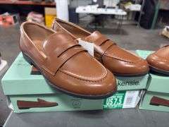 (2) Kensie Women’s Padded Gitty Loafers  (Brown Sizes 6 and 7.5)