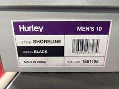 (3) Mens Hurley Shoreline Sneaker (Black Size 8/ 10/ 12) & (1) Women’s Hurley Castaic (Beige Size 9)