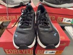 (1) Puma Mens Rocket Fuel (Black Size 10.5) & (1) Puma Zip C Sneakers (Gray Size 8.5)