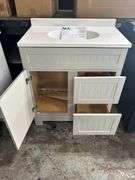 Style Selections ‘Ellenbee’ Vanity with Top - Gray/White