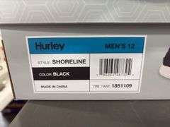 (3) Mens Hurley Shoreline Sneaker (Black Size 8/ 10/ 12) & (1) Women’s Hurley Castaic (Beige Size 9)