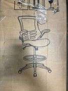 Flash Furniture Kelista Mesh Mid-Back Swivel Office Chair w/ Armrests