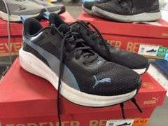 (1) Puma Mens Rocket Fuel (Black Size 10.5) & (1) Puma Zip C Sneakers (Gray Size 8.5)