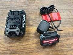 (2) Craftsman 20v 10" String Trimmers w/ (1) Battery