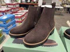 (2) Kensie Kayla B Heeled Chelsea Boots (1 Black Size 8 & 1 Brown Size 7)