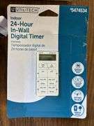 Assorted Light & Fan Switches, Power Outlets & Digital Wall Timers