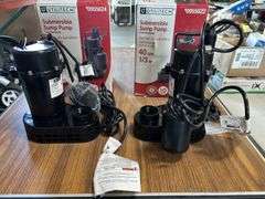 (2) Utilitech 1/3hp 40gpm Submersible Sump Pumps