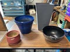 (4) Assorted Planters