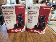 (2) Utilitech 1/3hp 40gpm Submersible Sump Pumps