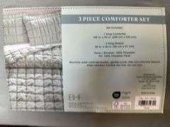 BHF 3pc King Comforter Set - Green