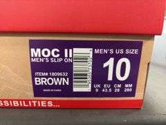 (1) Gerry MOC II Men’s Slip On (Black Size 10) & (1) Gerry MOC II (Brown Size 10)
