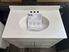 Style Selections ‘Ellenbee’ Vanity with Top - Gray/White