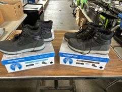 (2) Weatherproof Men’s All Weather Work Boots (Black/Gray Size 11 & 13)