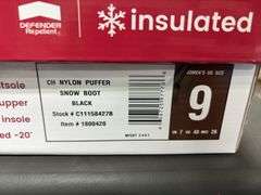 (4) Chooka Women’s Waterproof Insulated Snow Boots (Black Size 9)