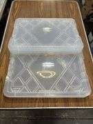 Greenmade 27gal Storage Tote, & (3) Greenmade Instaview 45qt Storage Totes