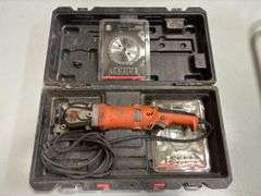 Benner/Newman Cutting Edge Rebar Cutting Saw w/ Extra Blades & Case - Corded *Powers