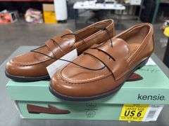 (2) Kensie Women’s Padded Gitty Loafers  (Brown Sizes 6 and 7.5)