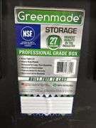Greenmade 27gal Storage Tote, & (3) Greenmade Instaview 45qt Storage Totes
