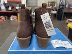 (2) Draper James Women’s Heeled Boots (Black & Brown Size 10)