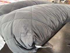 (2) Grey Body Pillows