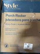 Style Selections Porch Rocker - White
