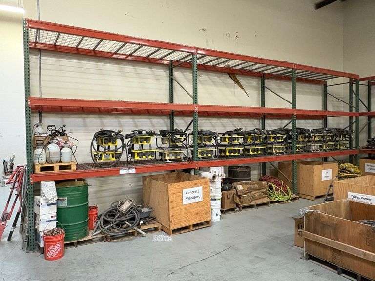 (3) Sections of Pallet Racking - 12'H x 4'D (Check Description)
