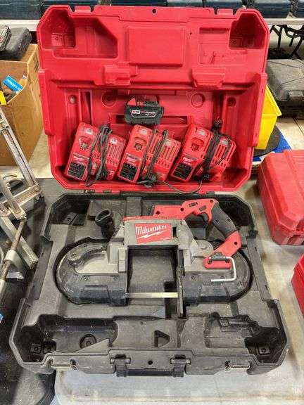 Milwaukee 2729-20 M18 FUEL Cordless Deep Cut Band Saw w/ (1) Battery ...