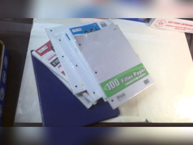 BIG STACK OF NOTEBOOK PAPER