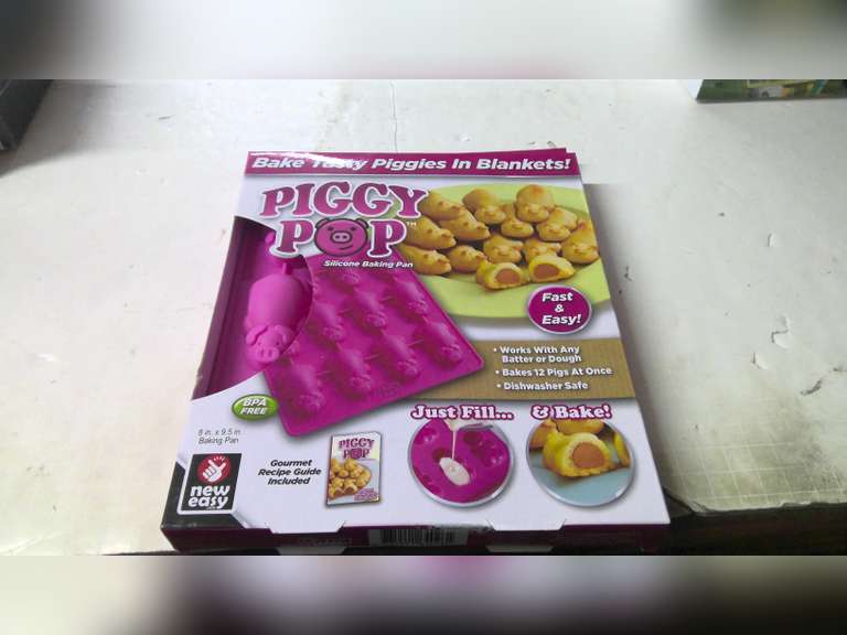 NEW PIGGY POP SILCONE BAKING PAN