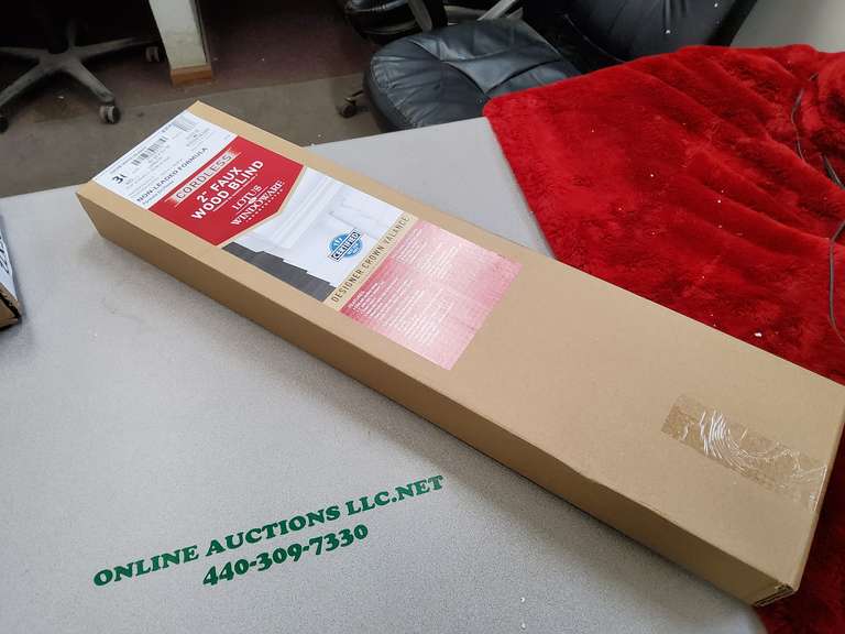 NEW 2" FAUX WHITE WOOD BLINDS