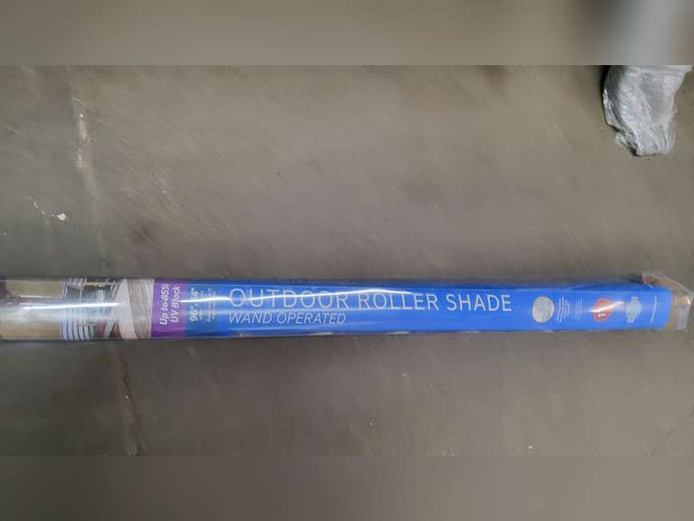96 X 84 INCH OUTDOOR ROLLER SHADE - #1 Online Auctions LLC