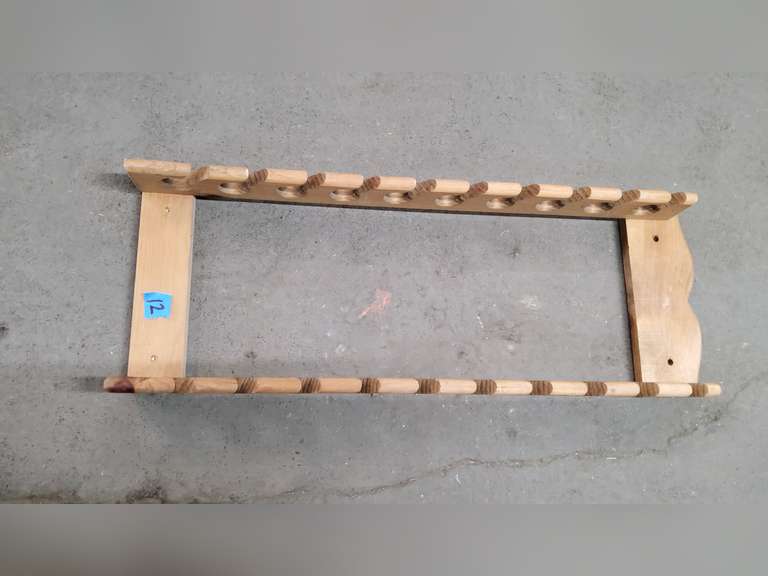 FISHING POLE WALL HOLDER