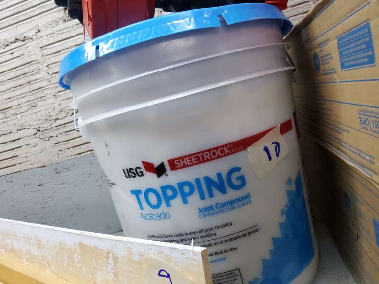 JOINT COMPOUND, APPROX 1/2 FULL