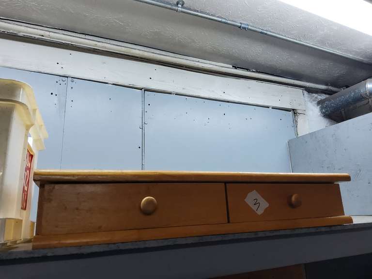 MONITOR STAND WITH 2 DRAWERS