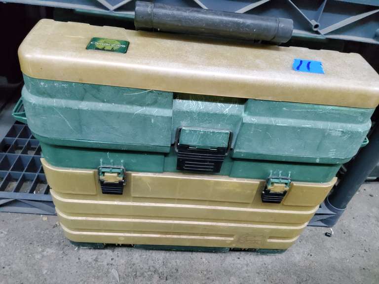 TACKLEBOXES AND CRAWFISH TRAP