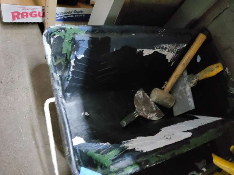 PAINTERS TUB WITH CONTENTS