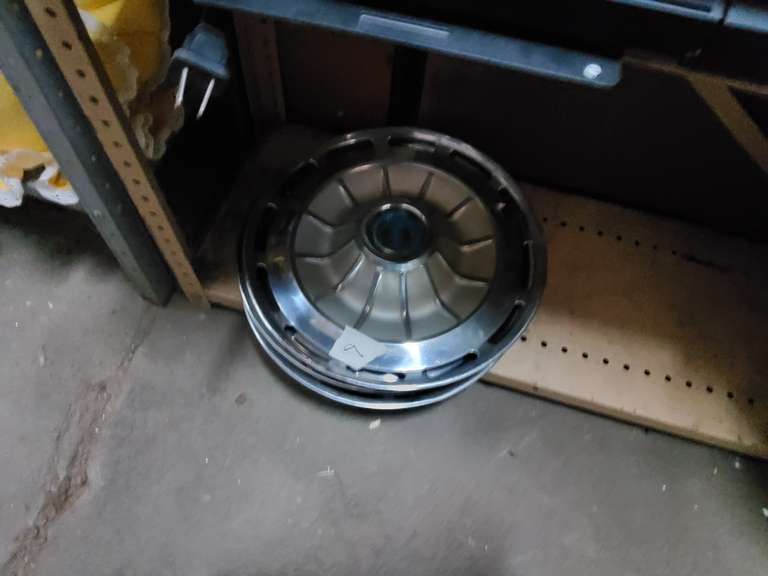 Hubcap Storage Box SHOE STORAGE, VINTAGE HUBCAPS AND MORE! - #1 Online Auctions LLC