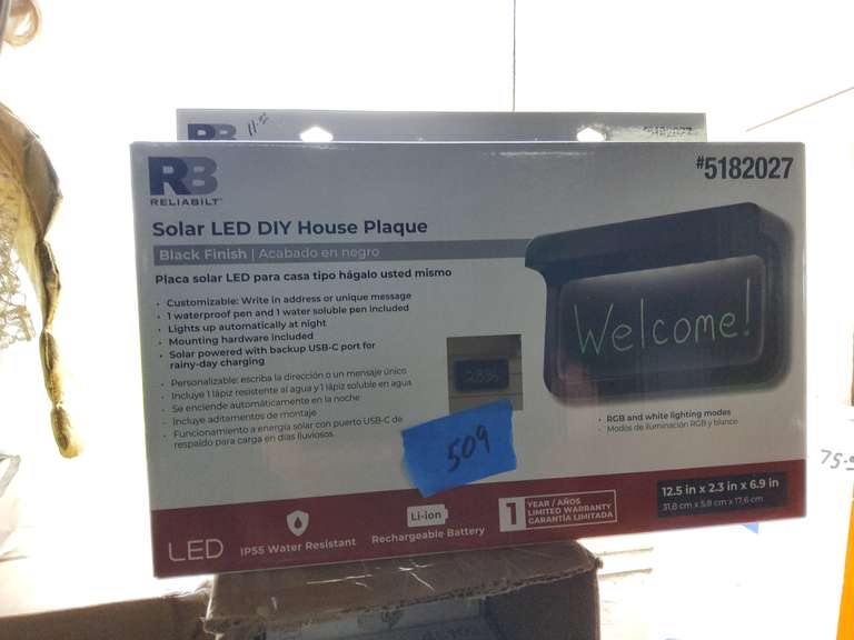SOLAR HOUSE NUMBERS