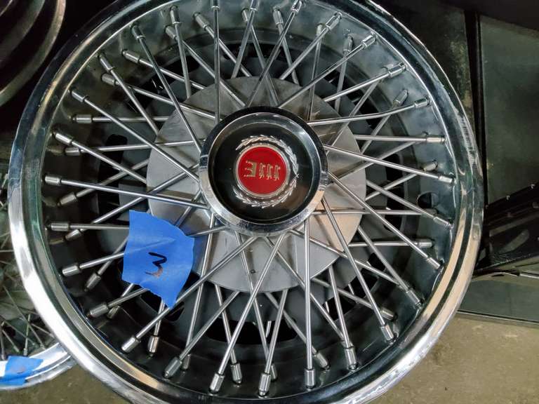 SET OF 4 VINTAGE HUBCAPS